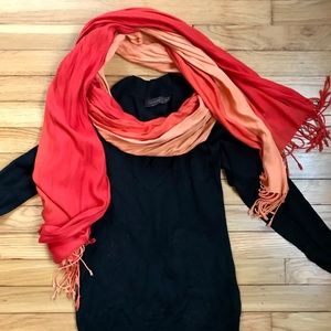 Red and Orange Ombré Scarf 🧣